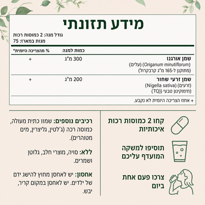 פיורקסה – שמן אורגנו עם שמן זרעי שומשום